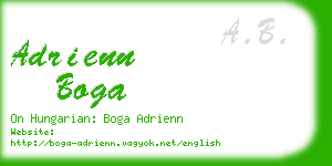 adrienn boga business card